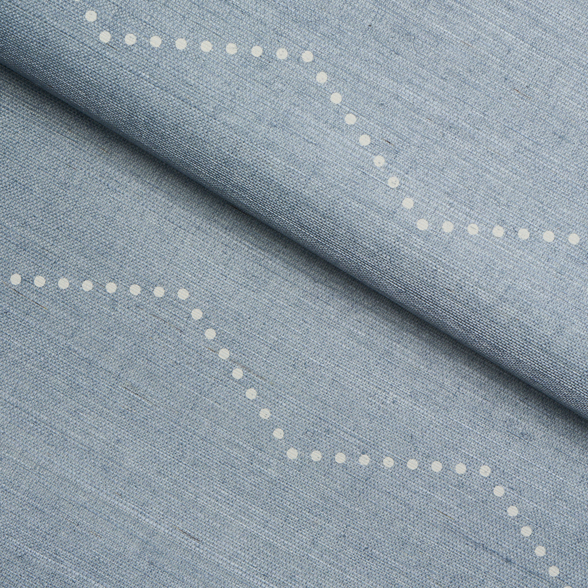 5016710 | Rivet Stripe Sisal, Chambray - Schumacher Wallpaper