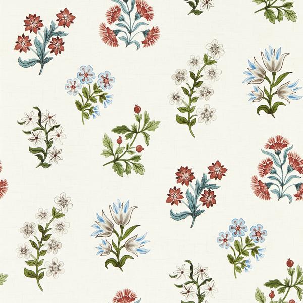 W0194/02 | Leiden, Pink Botanical - Clarke And Clarke Wallpaper